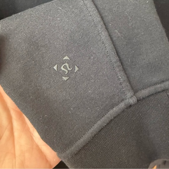 Lululemon Surge Sweat Hoodie Men's Medium Full Zip Black Sweat Wick Gym - Picture 6 of 7